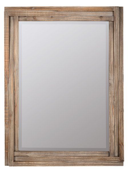 Rectangle Brown Reclaimed Wood Wall Mirror | Mirror Wall, Wood Wall With Chestnut Brown Wall Mirrors (View 13 of 15)