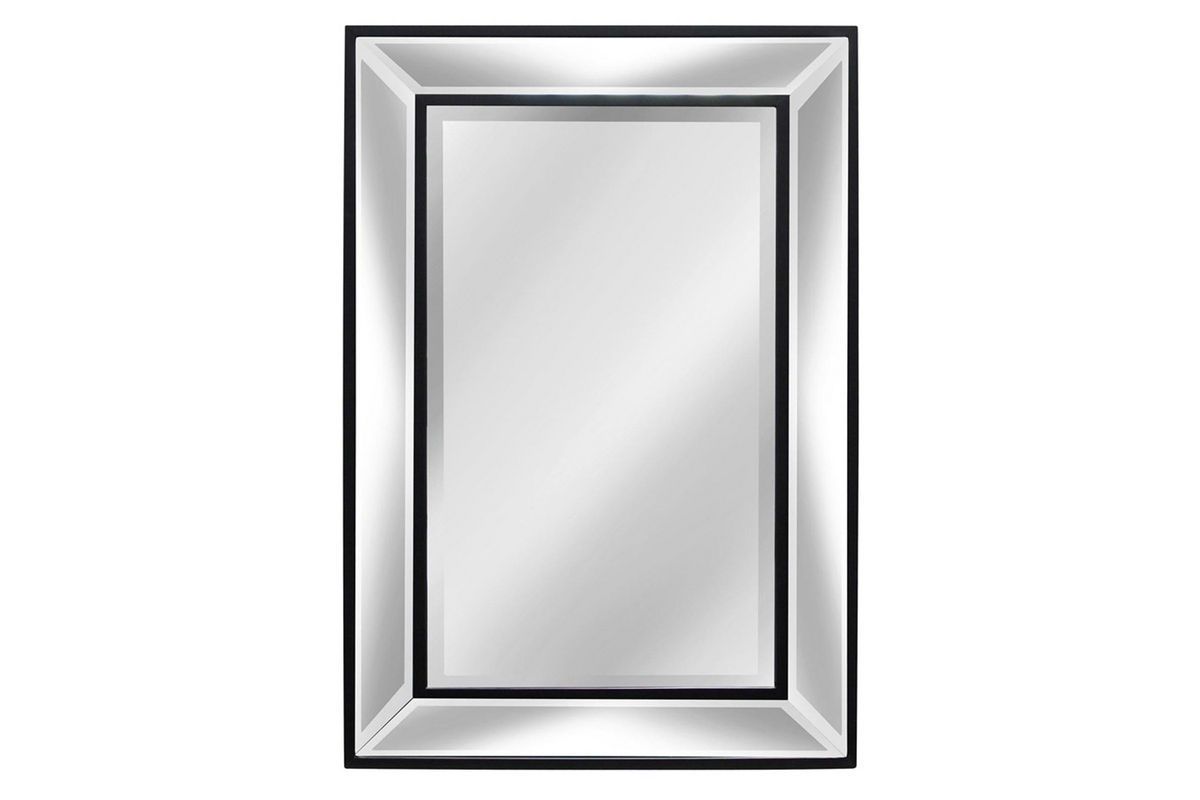 Rectangular Black Framed Mirror At Gardner White Inside Framed Matte Black Square Wall Mirrors (Photo 14 of 15)