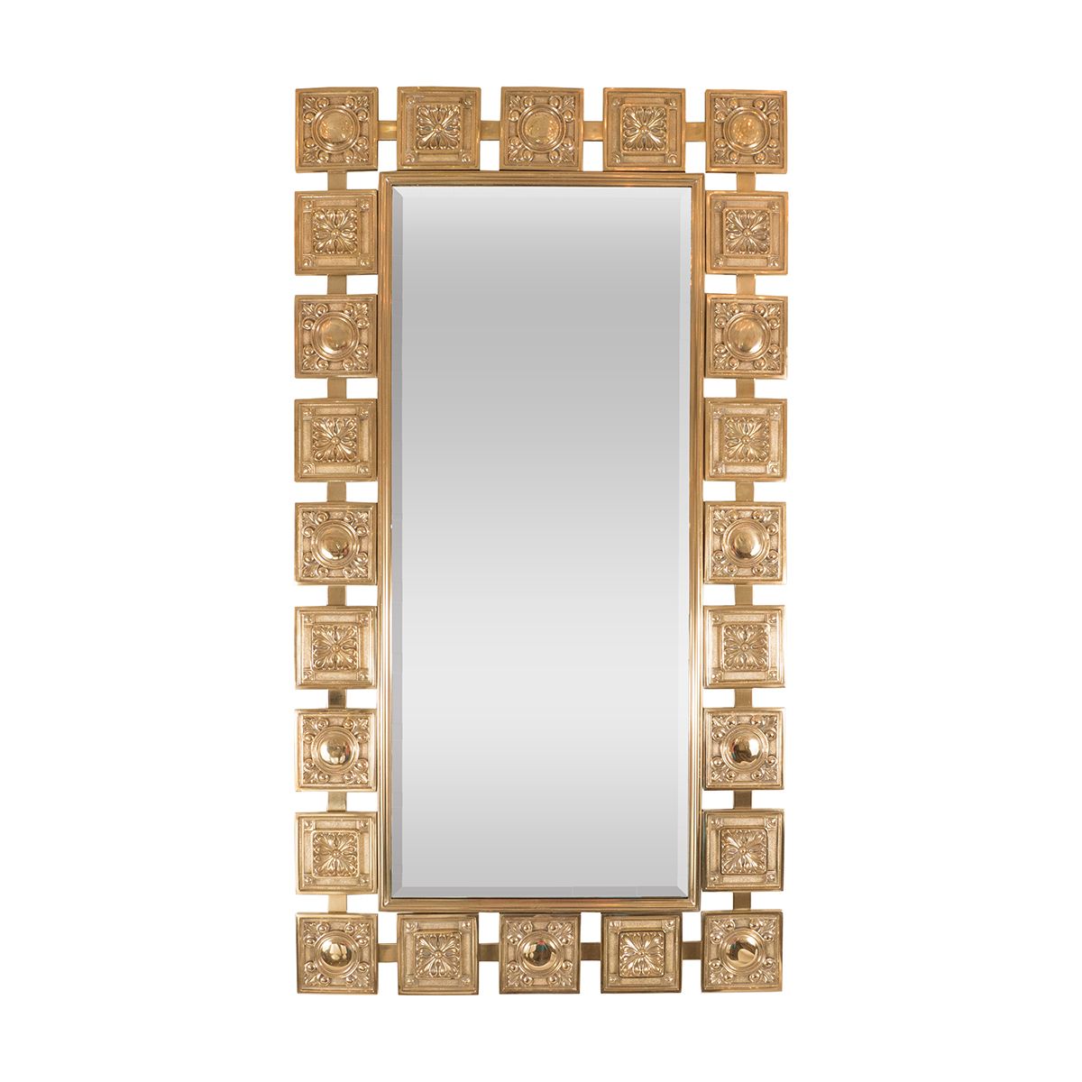 Rectangular Brass Mirror | Wall | John Salibello Regarding Squared Corner Rectangular Wall Mirrors (View 15 of 15)