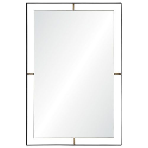 Ren Wil Heston Matte Black Rectangular Mirror Mt1857 | Mirror Wall With Regard To Matte Black Metal Rectangular Wall Mirrors (View 15 of 15)