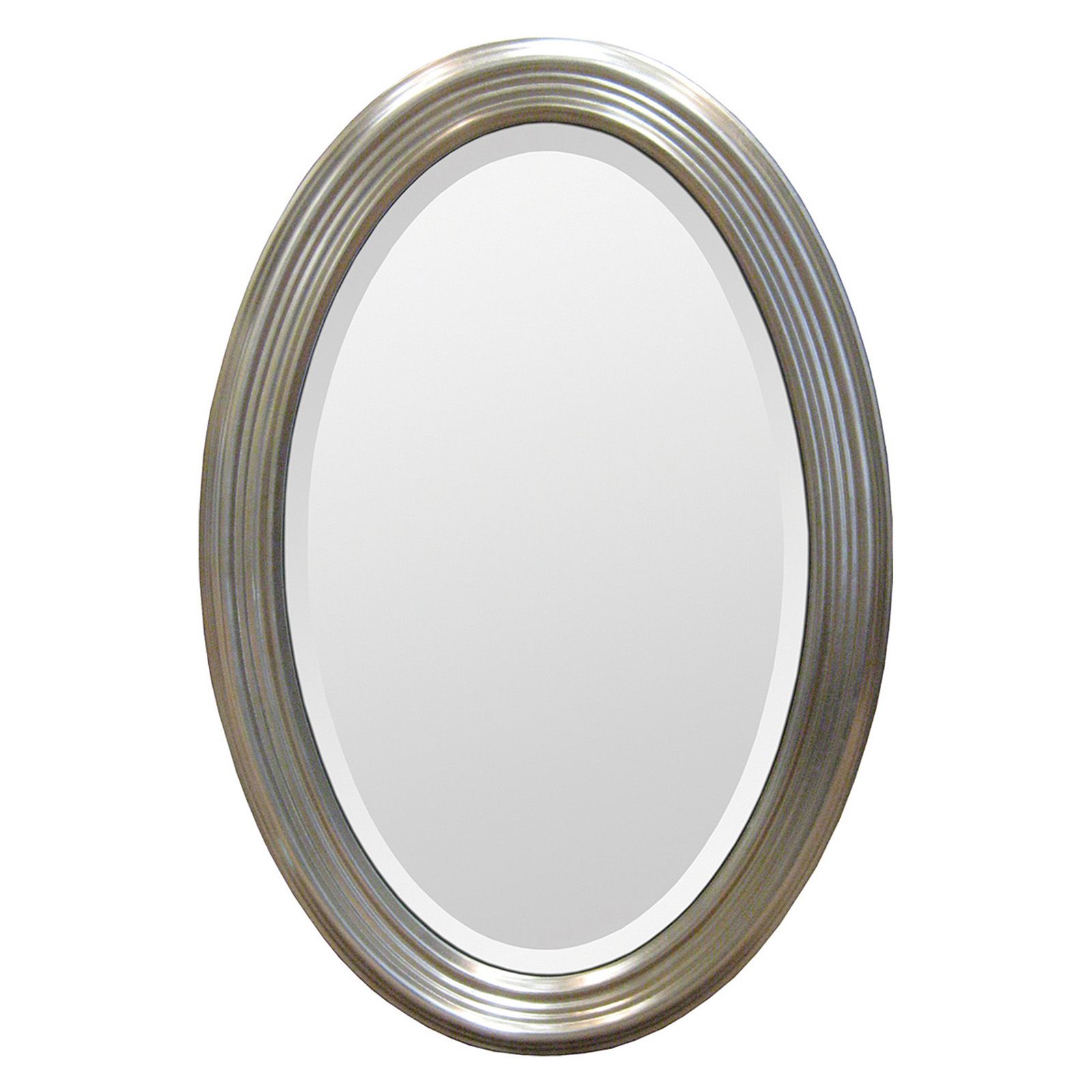 Ren Wil Silver Beveled Oval Wall Mirror – 21w X 31h In. – Mirrors At Intended For Oval Beveled Wall Mirrors (Photo 5 of 15)