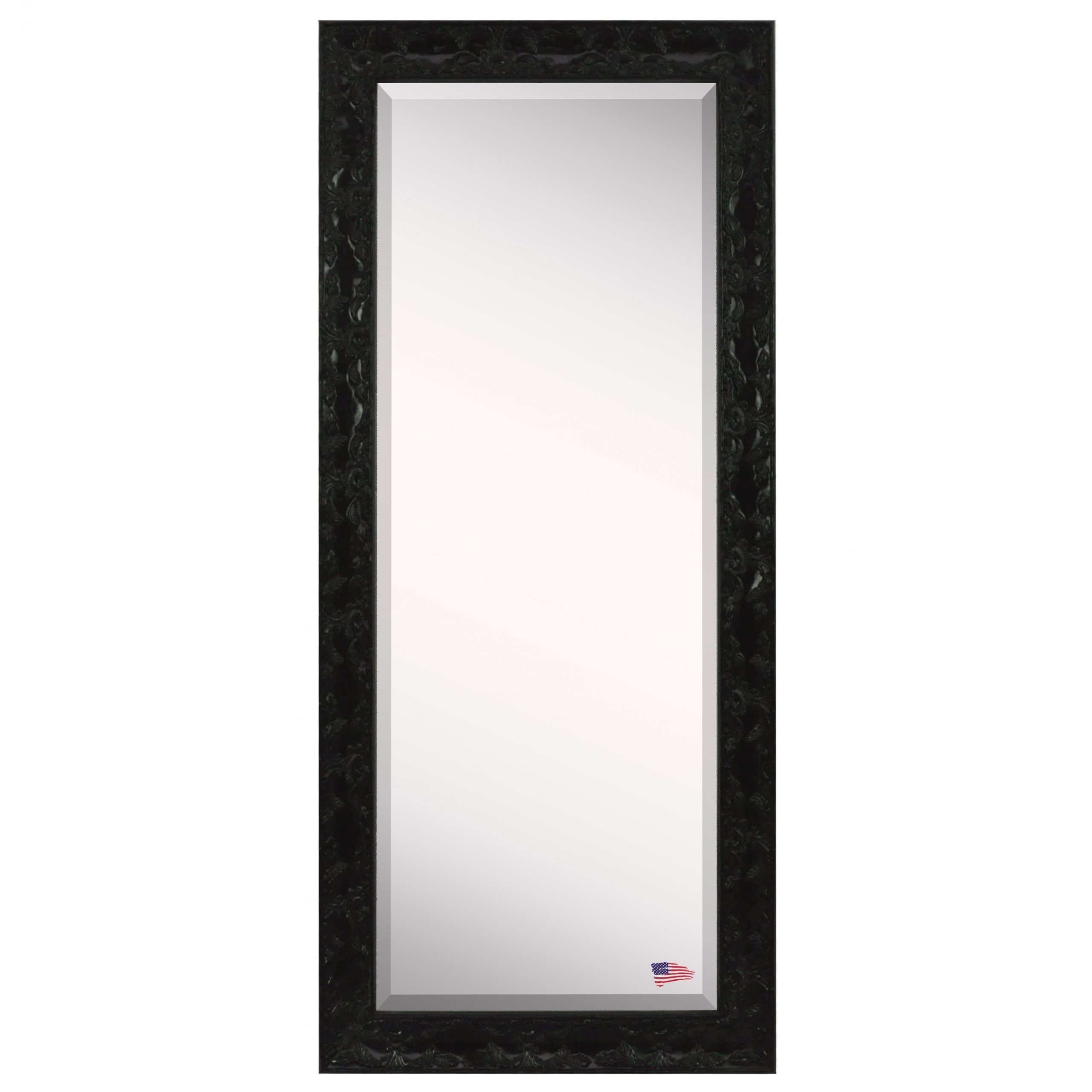 Rosalind Wheeler Black Rectangle Wall Mirror | Wayfair Inside Black Beaded Rectangular Wall Mirrors (View 15 of 15)