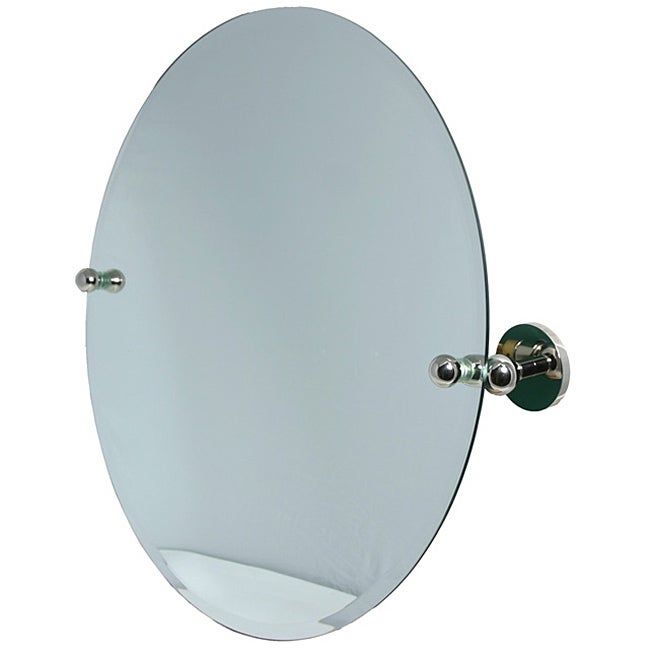 Round Beveled Edge Bathroom Tilt Wall Mirror – Free Shipping Today Throughout Round Edge Wall Mirrors (View 15 of 15)