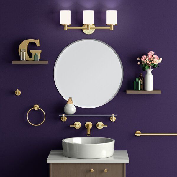 Round Flush Mount Beveled Frameless Bathroom/vanity Mirror | Gatco Regarding Frameless Round Beveled Wall Mirrors (Photo 10 of 15)