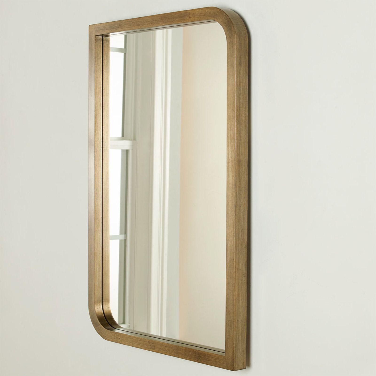 Rounded Corner Rectangular Mirror | Mirror, Rectangular Mirror, Modern Throughout Rounded Edge Rectangular Wall Mirrors (Photo 11 of 15)