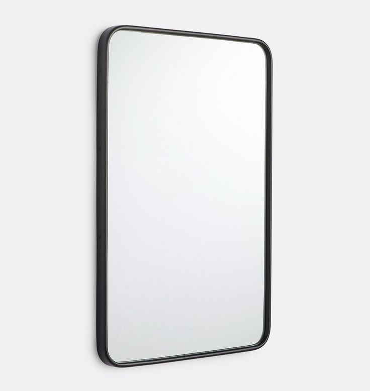 Rounded Rectangle Metal Framed Mirror | Rejuvenation In 2020 | Metal Within Rounded Edge Rectangular Wall Mirrors (Photo 8 of 15)