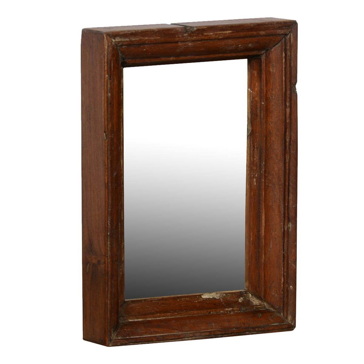 Rustic Farmhouse Reclaimed Wood Handmade Wall Mirror Frame With Iron Frame Handcrafted Wall Mirrors (View 2 of 15)