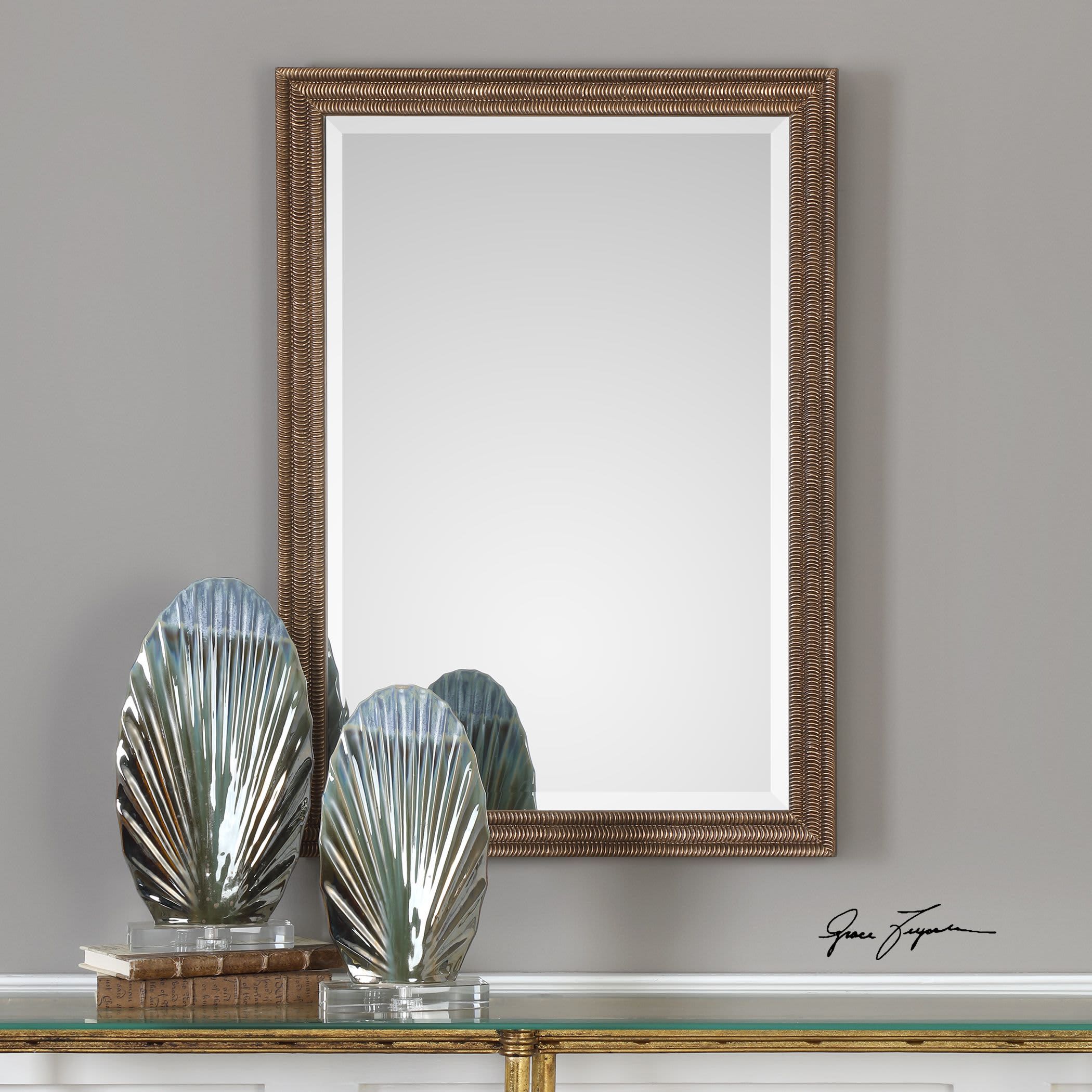 Featured Photo of 2024 Latest Distressed Dark Bronze Wall Mirrors