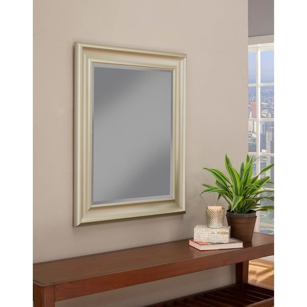 Sandberg Furniture Brushed Bronze 36 X 30 Inch Wall Mirror – A/n Intended For Silver And Bronze Wall Mirrors (Photo 6 of 15)