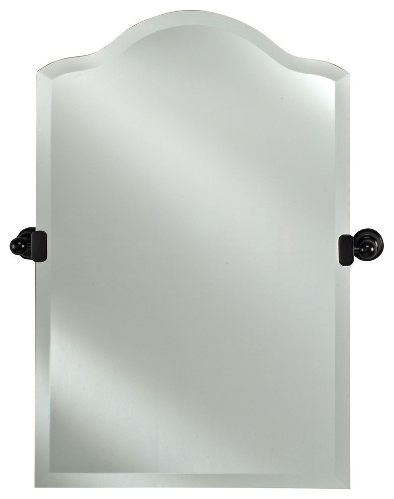 Scallop Frameless Bevel Mirrors W/ Tilt Brackets – Traditional Inside Polygonal Scalloped Frameless Wall Mirrors (View 11 of 15)