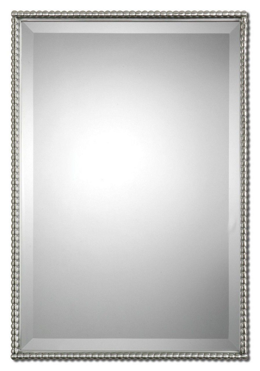 Sherise Brushed Nickel Mirroruttermost | Brushed Nickel Mirror Regarding Brushed Nickel Octagon Mirrors (Photo 9 of 15)