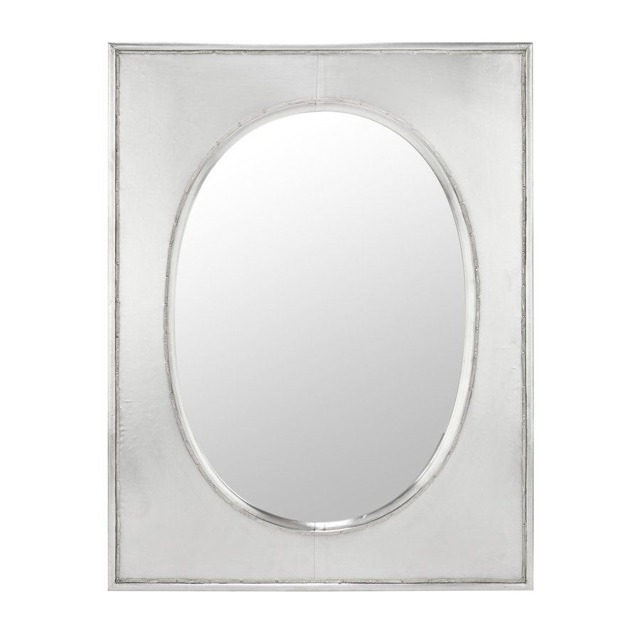 Shop Cooper Classics Venice 24 In X 31 In Silver Metal Polished Regarding Metallic Silver Framed Wall Mirrors (View 5 of 15)