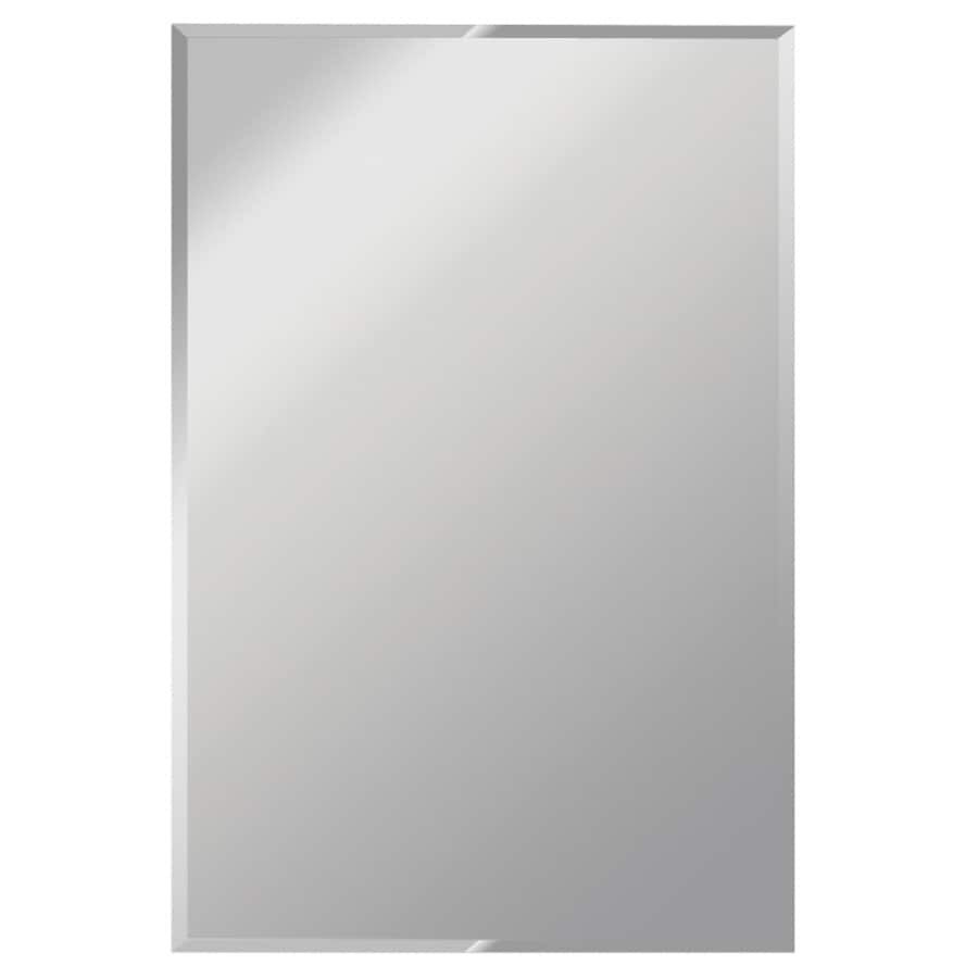 Shop Gardner Glass Products 48 In L X 30 In W Beveled Frameless Wall For Cut Corner Frameless Beveled Wall Mirrors (Photo 9 of 15)