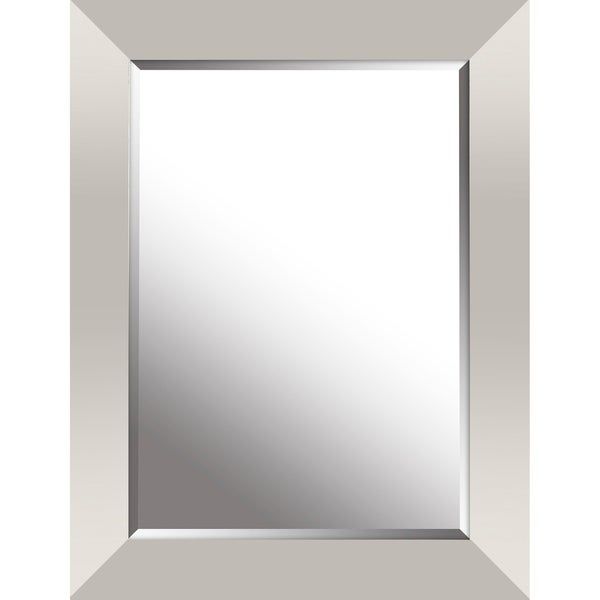 Shop Hobbitholeco. Silver Leaf 26.2x34.25 Inch Gradient Frame Beveled Intended For Silver Beveled Wall Mirrors (Photo 9 of 15)