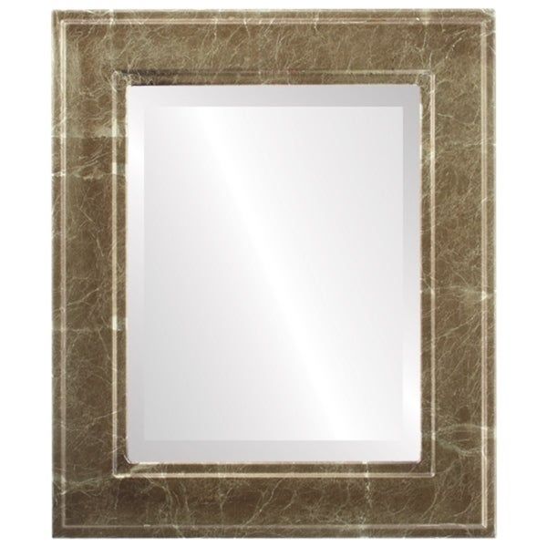 Shop Montreal Framed Rectangle Mirror In Champagne Gold – Antique Gold Inside Dark Gold Rectangular Wall Mirrors (View 2 of 15)