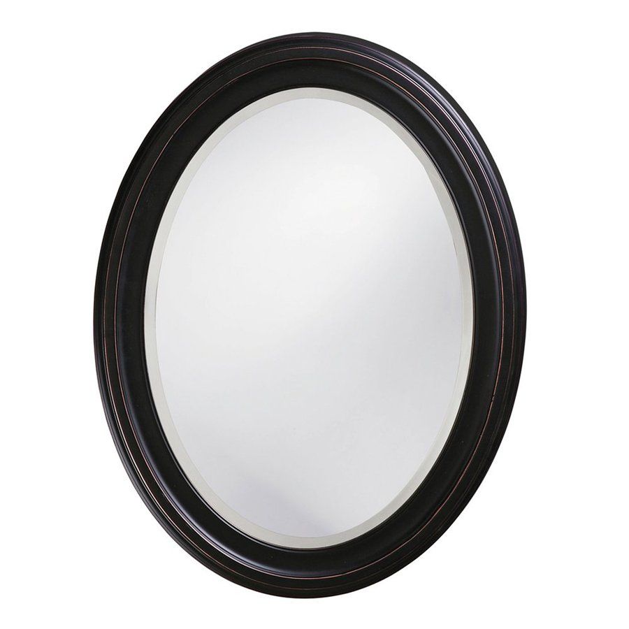 Shop Tyler Dillon George Oil Rubbed Bronze Beveled Oval Wall Mirror At With Oil Rubbed Bronze Finish Oval Wall Mirrors (View 4 of 15)