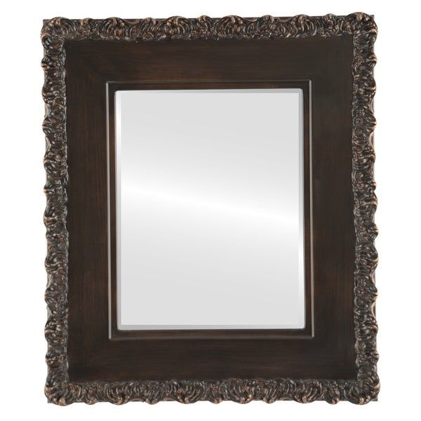 Shop Williamsburg Framed Rectangle Mirror In Rubbed Bronze – Antique Inside Silver And Bronze Wall Mirrors (View 7 of 15)