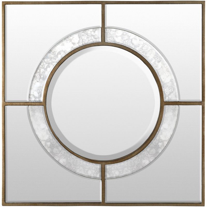 Square Brown Traditional Beveled Wall Mirror | Mirror Wall, Antique Intended For Chestnut Brown Wall Mirrors (View 8 of 15)