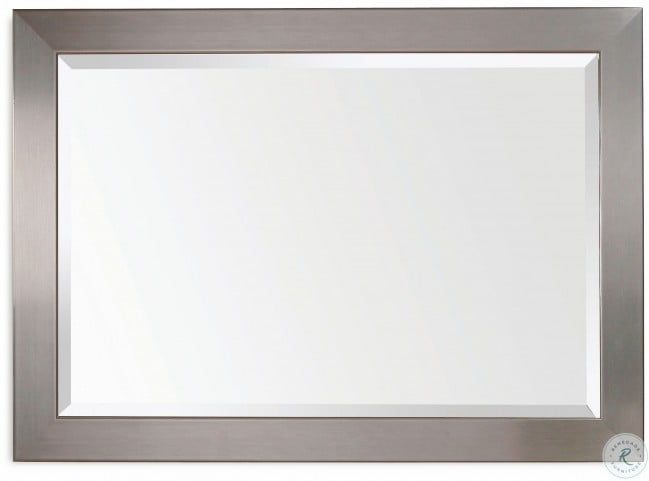 Stainless Brushed Chrome Wall Mirror From Bassett Mirror With Polished Chrome Wall Mirrors (View 1 of 15)