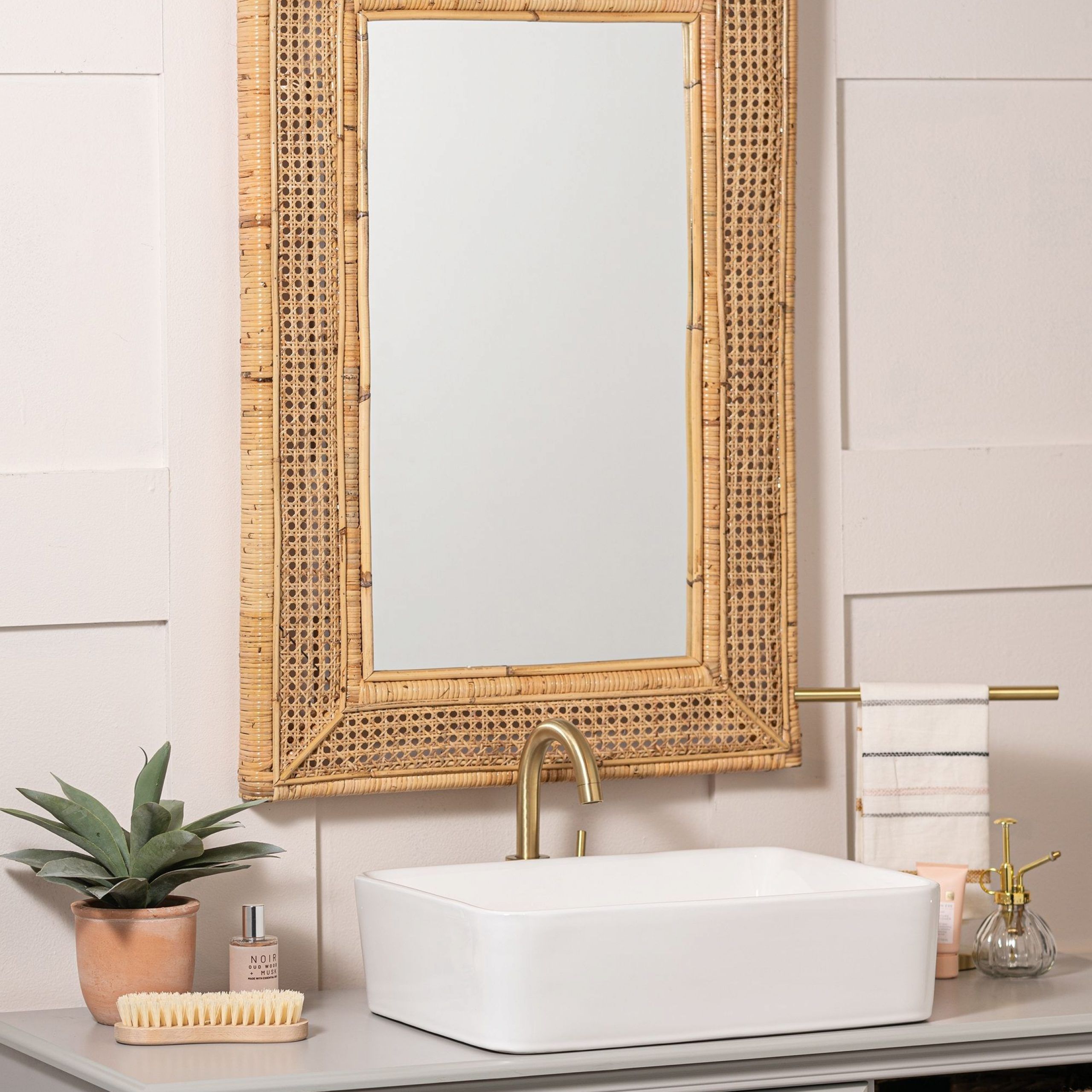 Therese Mirror | Mirror Wall, Rattan, Mirror With Rattan Wrapped Wall Mirrors (Photo 5 of 15)
