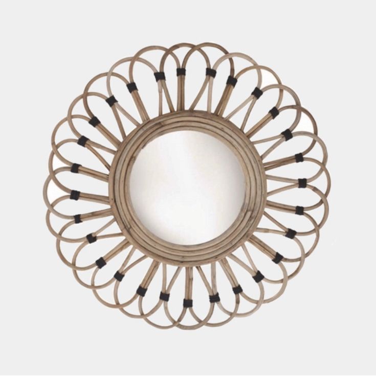 This Cool Rattan Mirror Would Add Just The Right Touch Of Boho And With Rattan Wrapped Wall Mirrors (Photo 15 of 15)