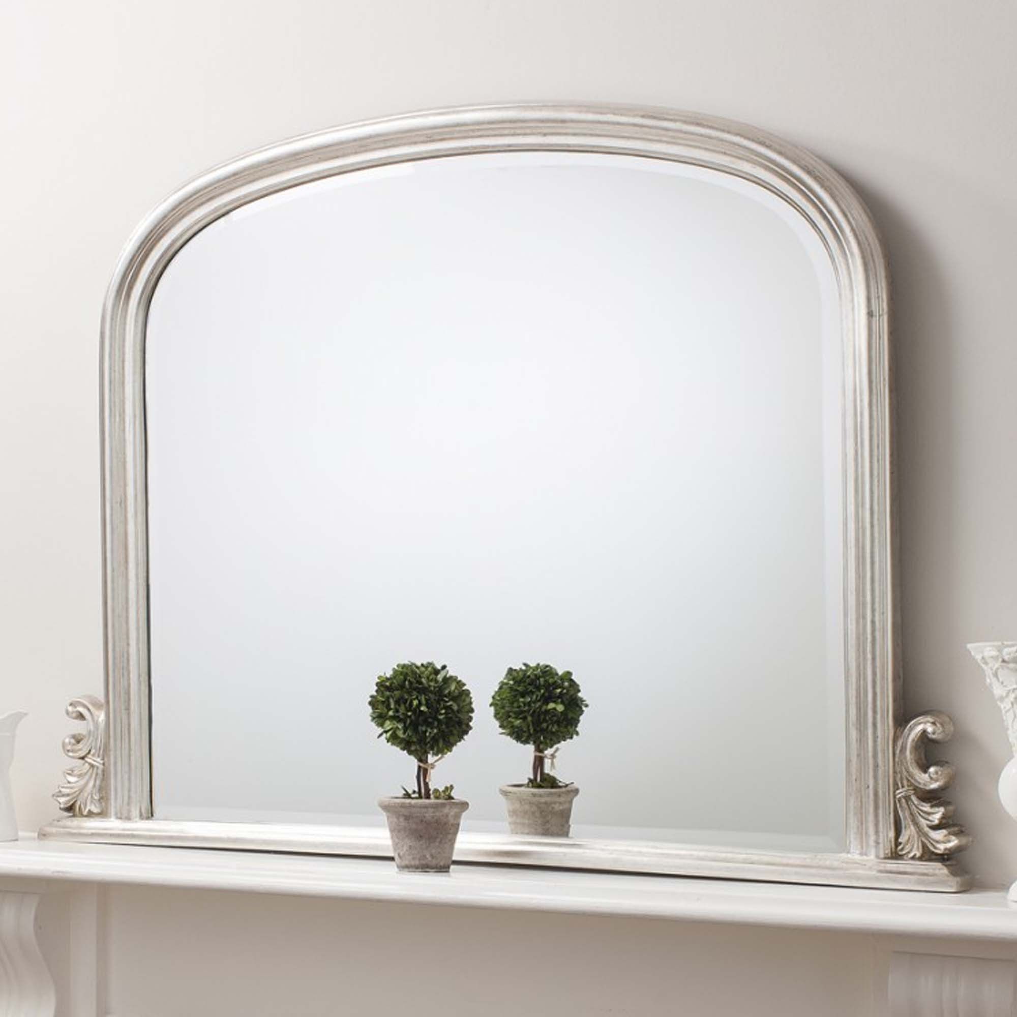 Thornby Mirror Silver | Wall Mirrors | Overmantle Mirrors Regarding Silver Decorative Wall Mirrors (View 6 of 15)