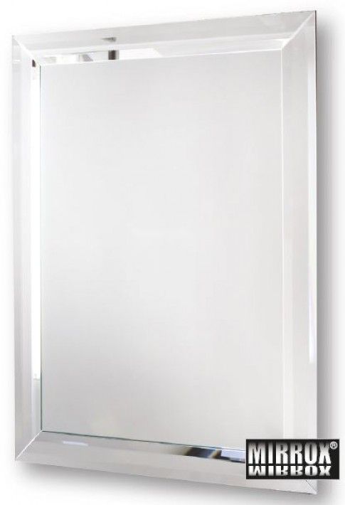 Triple Bevel Plain Mirror With Hidden Fittings » Trendy Mirrors Regarding Double Crown Frameless Beveled Wall Mirrors (View 4 of 15)