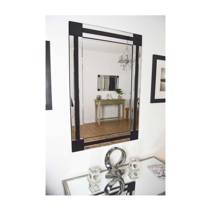 Triple Edge Venetian Wall Mirror | Venetian Mirrors Intended For Smoke Edge Wall Mirrors (View 4 of 15)