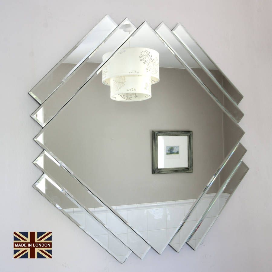 Uk Made Art Deco Glass Mirrordecorative Mirrors Online Inside Printed Art Glass Wall Mirrors (Photo 11 of 15)