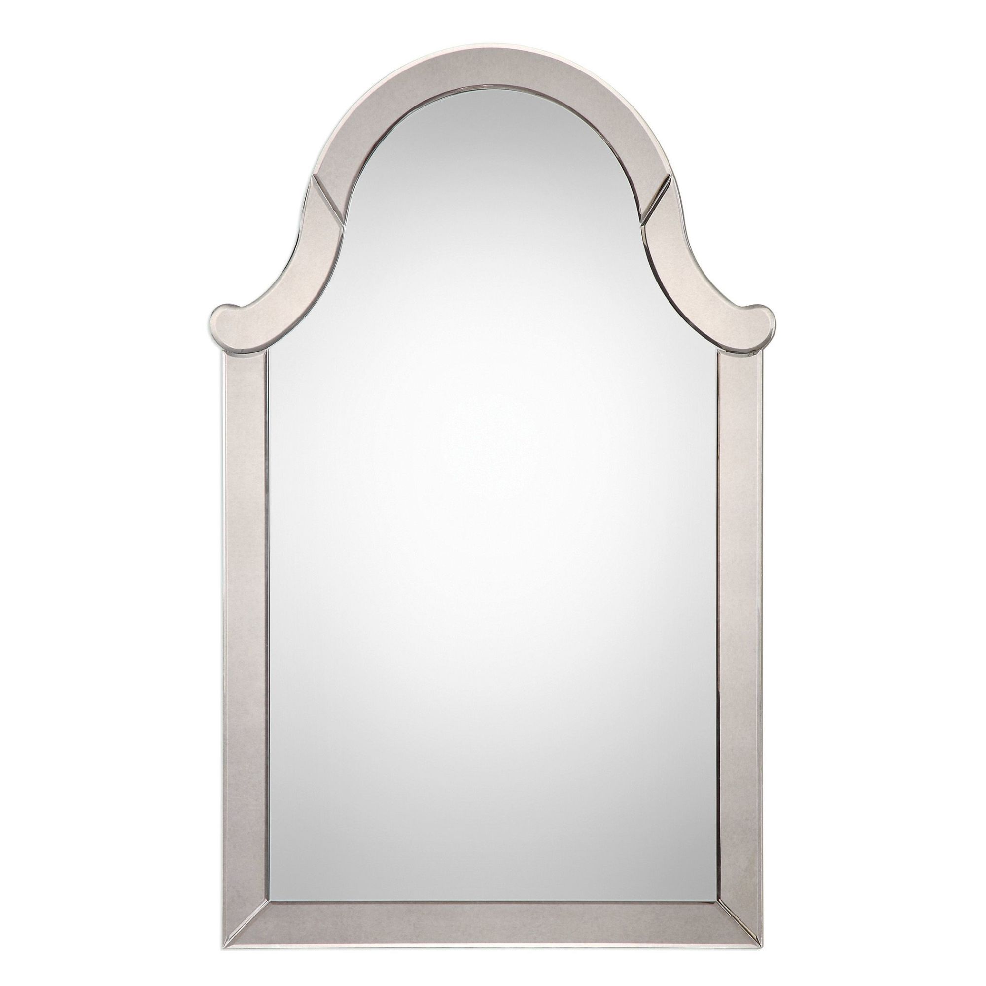 Uttermost 09214 Gordana Large Elegant Arched Top Wall Mirror – Walmart Throughout Arch Oversized Wall Mirrors (View 2 of 15)