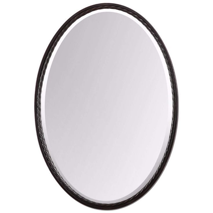 Uttermost Casalina Oil Rubbed Bronze 22" X 32" Wall Mirror – #y1427 Pertaining To Oil Rubbed Bronze Oval Wall Mirrors (View 8 of 15)