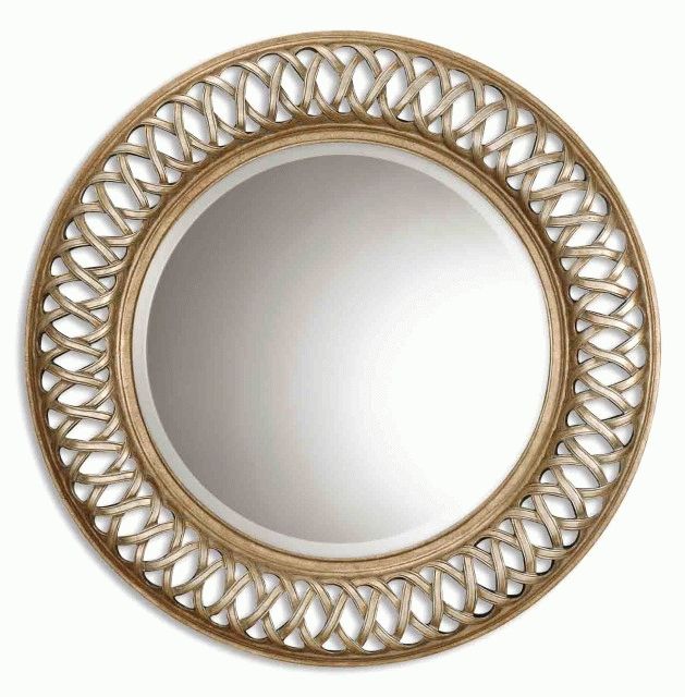Uttermost Entwined Antique Gold Mirror Ut 14028 B Throughout Two Tone Bronze Octagonal Wall Mirrors (View 1 of 15)
