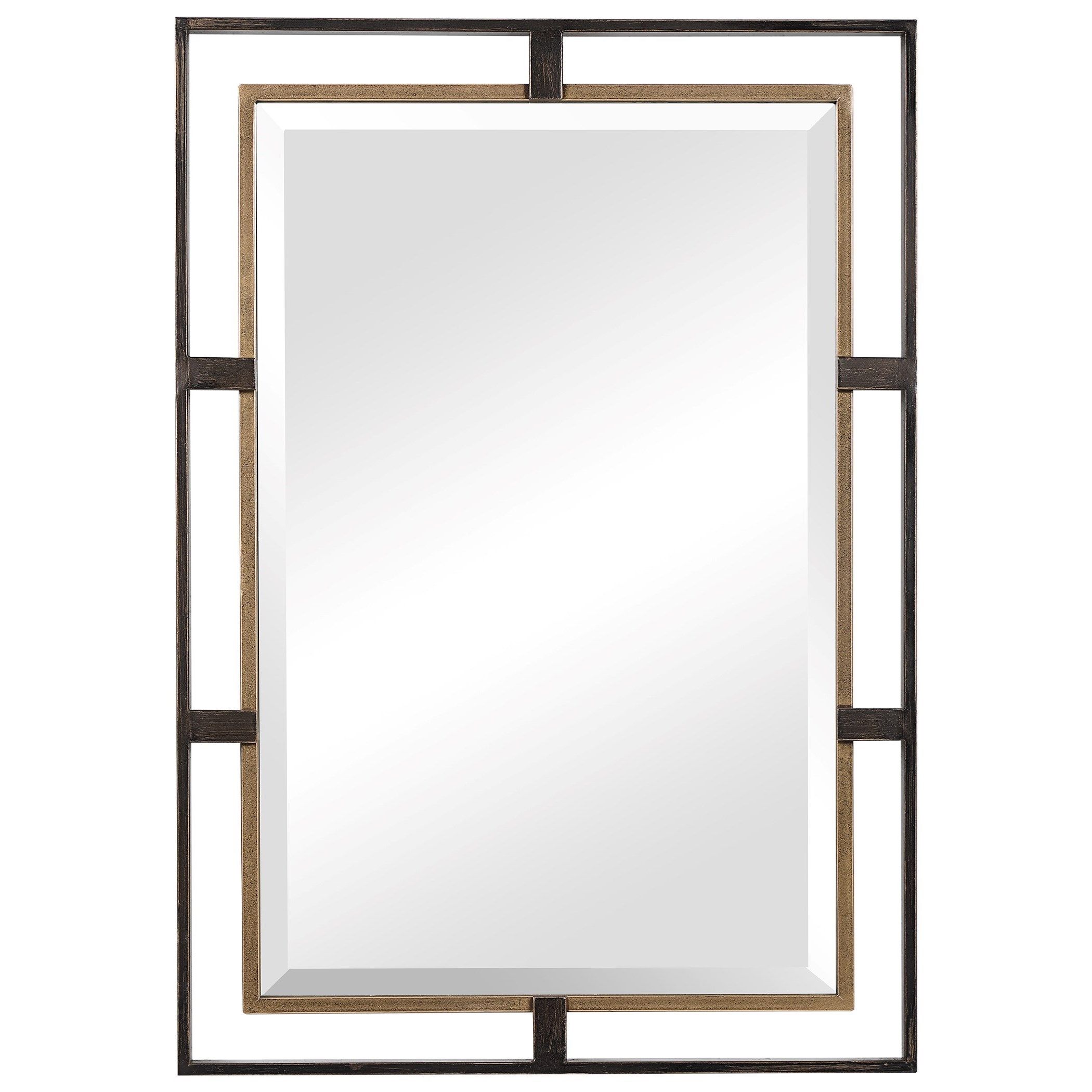 Uttermost Mirrors Carrizo Gold & Bronze Rectangle Mirror | Rooms For Throughout Bronze Rectangular Wall Mirrors (View 9 of 15)