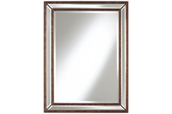 Uttermost Palais Beaded Bronze Wall Mirror 30x40 – #euy6594 – Euro With Regard To Bronze Beaded Oval Cut Mirrors (View 4 of 15)