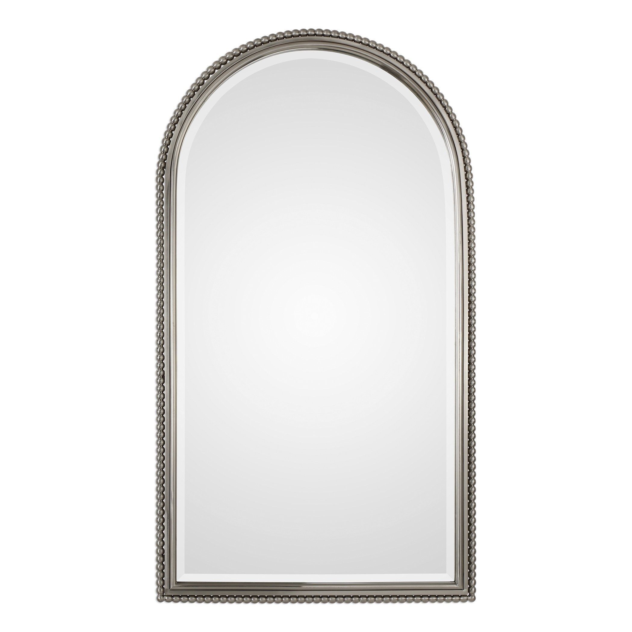 Uttermost Sherise Arch Plated Brushed Nickel Mirror | Arch Mirror In Brushed Nickel Octagon Mirrors (View 8 of 15)