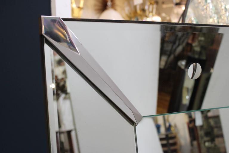 Venetian Mirror With Scalloped Edges At 1stdibs In Cut Corner Edge Wall Mirrors (Photo 1 of 15)