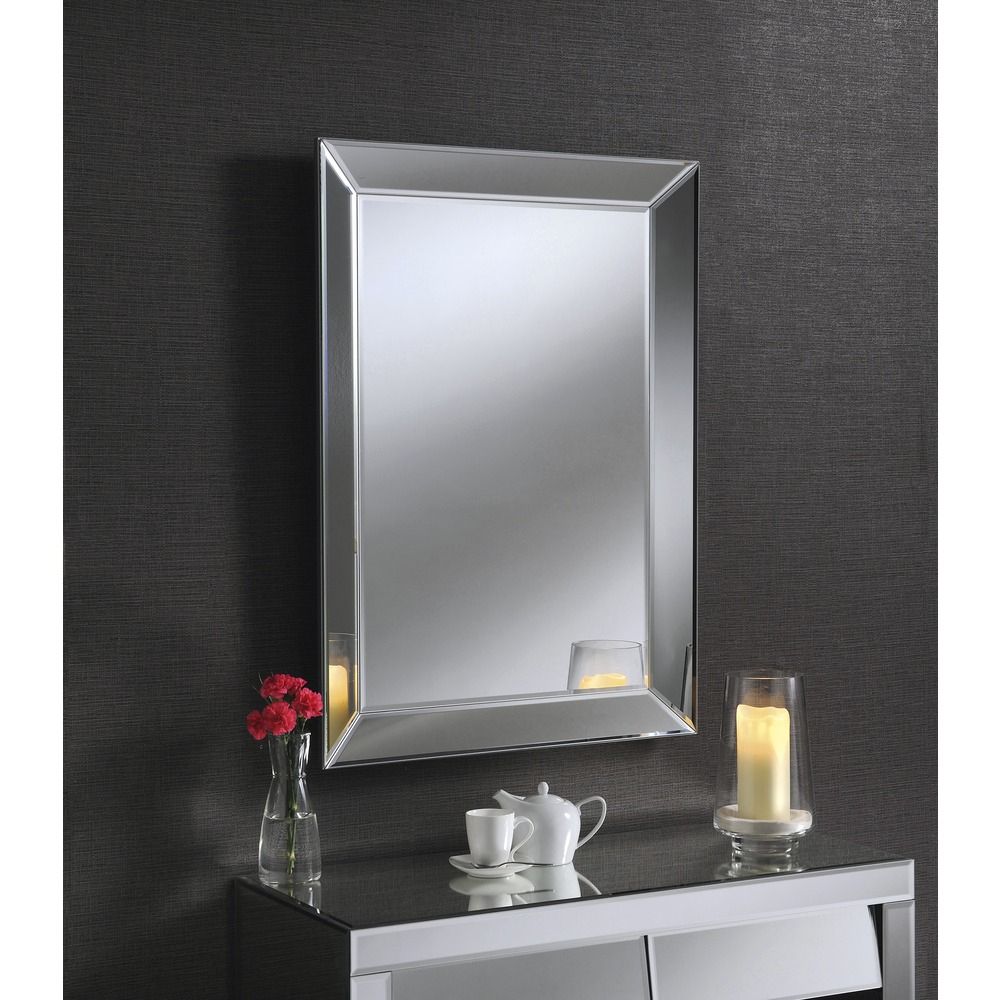 Wall Mirror: Carlyle Silver Wall Mirror Within Silver High Wall Mirrors (Photo 8 of 15)