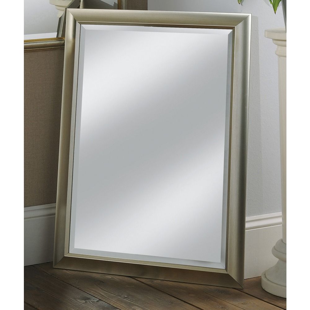 Wall Mirror: Milford Silver Framed Wall Mirror|select Mirrors Pertaining To Silver High Wall Mirrors (Photo 6 of 15)