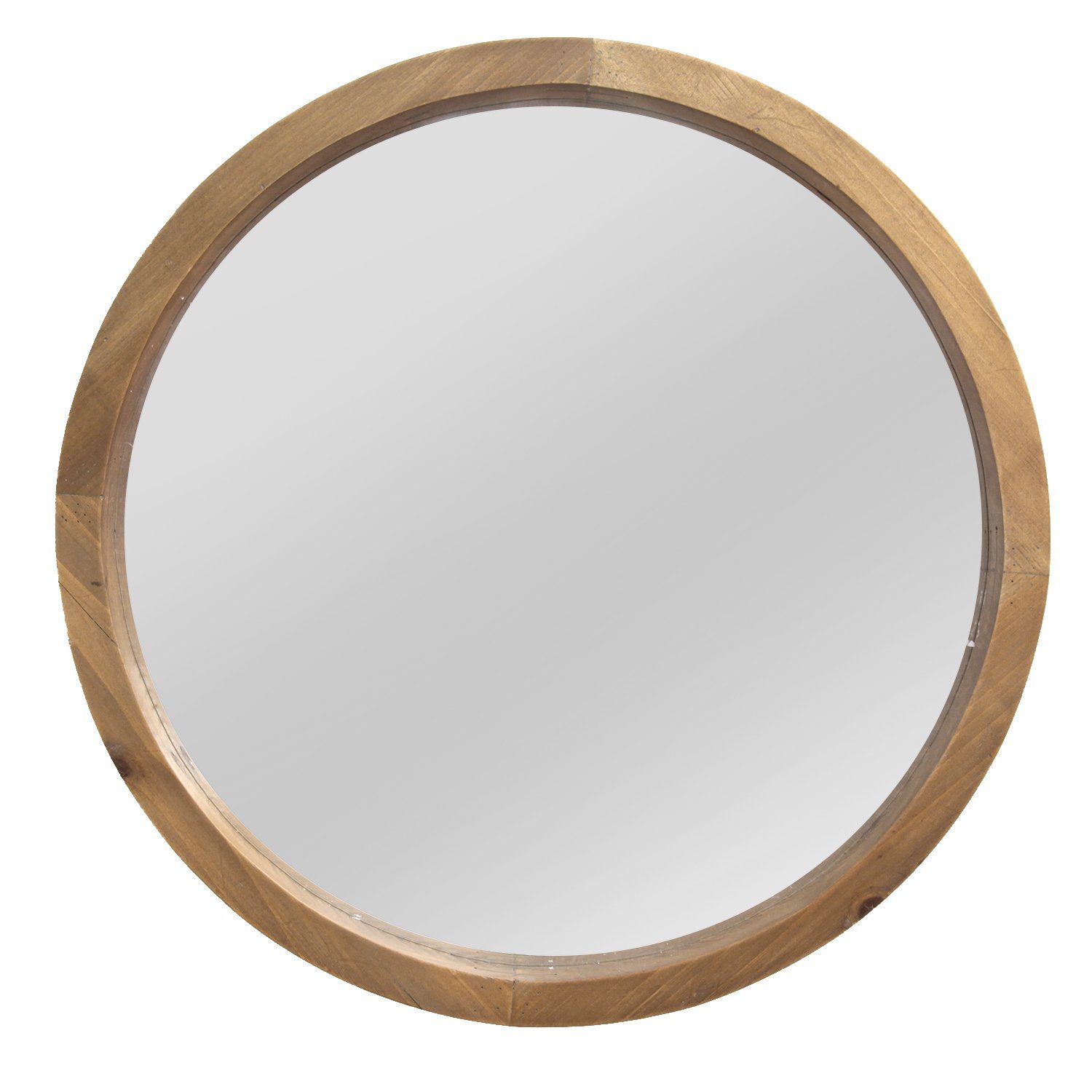 Woven Paths 20" Natural Wood Round Wall Mirror – Walmart – Walmart For Organic Natural Wood Round Wall Mirrors (View 2 of 15)
