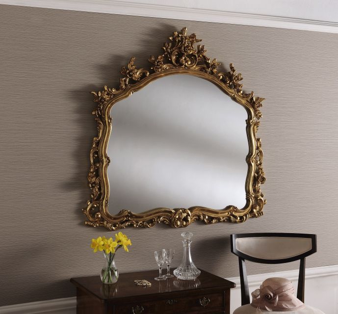 Yg204 Large Silver Decorative Wall Mirror Overmantle Fireplace Mirror Pertaining To Silver Decorative Wall Mirrors (Photo 5 of 15)
