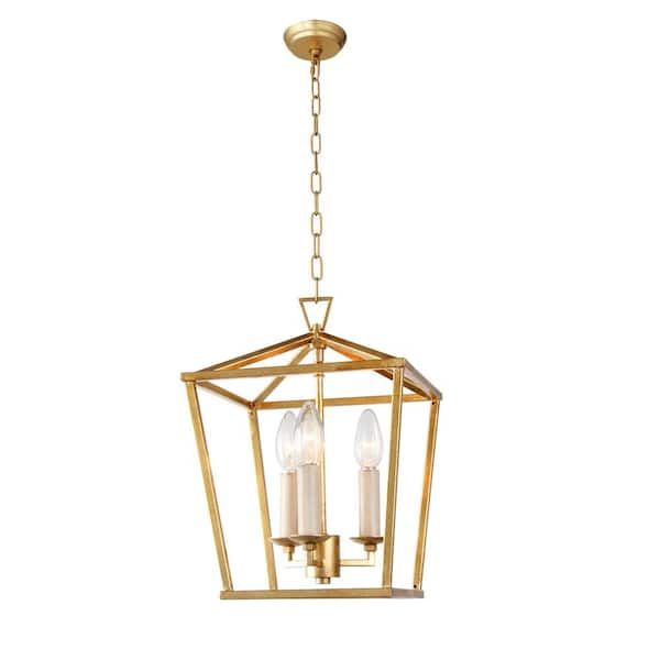 Featured Photo of 15 Collection of Gild Three-light Lantern Chandeliers