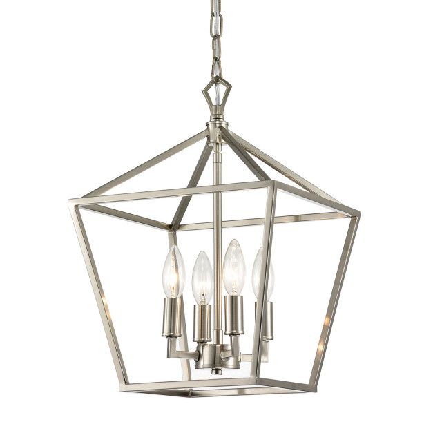 Featured Photo of 15 Best Collection of Satin Nickel Lantern Chandeliers