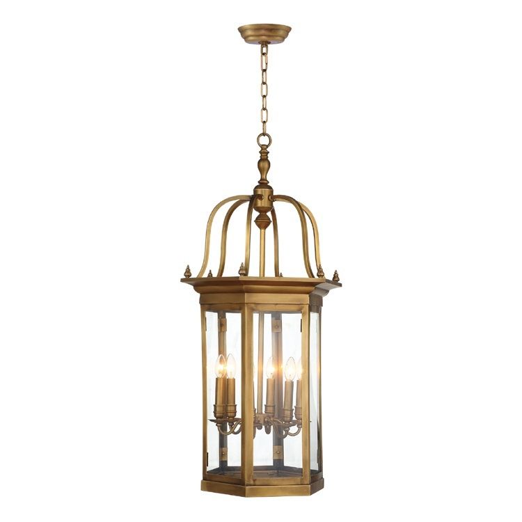 Antique Brass Lantern Chandelier For Indoor Home Decoration (wh Pc 21) –  China Bedside Glass Pendant Light And Modern Lighting With Burnished Brass Lantern Chandeliers (View 8 of 15)