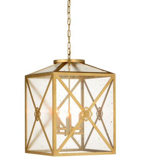 Chelsea House 69786 Shayla Copas 6 Light 18 Inch Antique Gold/clear/gold  Flecks Lantern Pendant Ceiling Light Pertaining To 18 Inch Lantern Chandeliers (View 14 of 15)