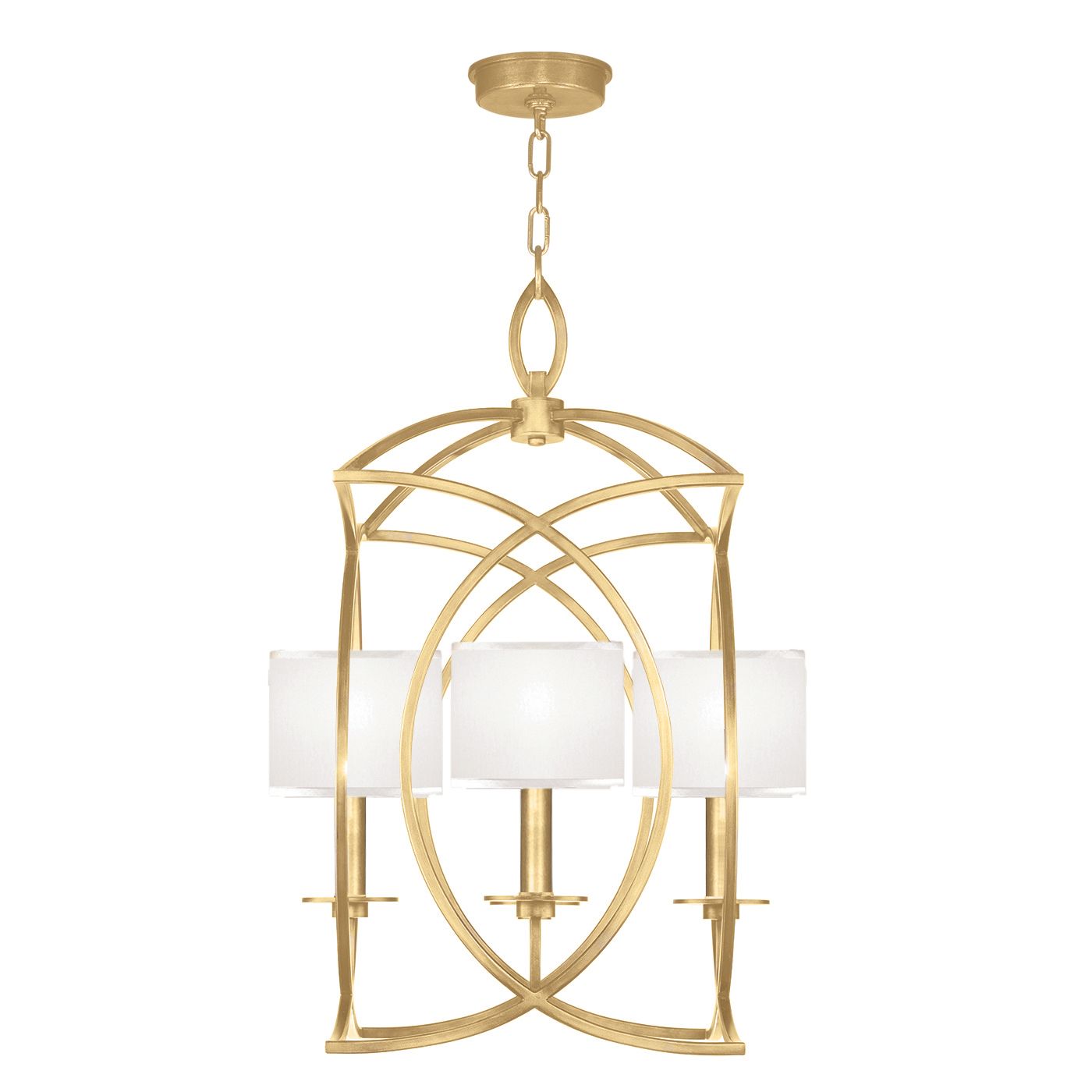Cienfuegos 19.5" Square Chandelier In Gold Leaf Lantern Chandeliers (Photo 13 of 15)