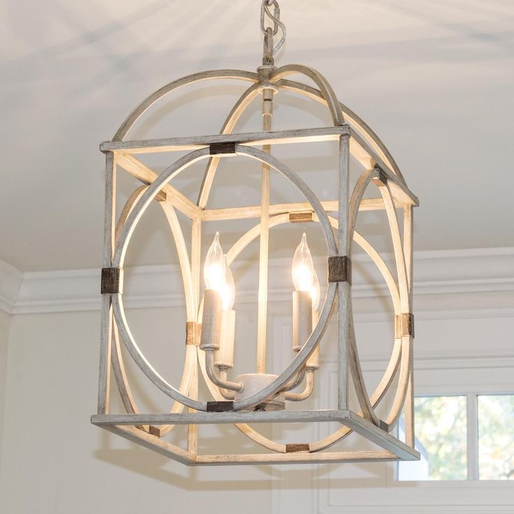 Circle Lattice Hanging Lantern – 4 Light | Hanging Lanterns, Light Fixtures,  Farmhouse Lighting Pertaining To Distressed Oak Lantern Chandeliers (View 4 of 15)