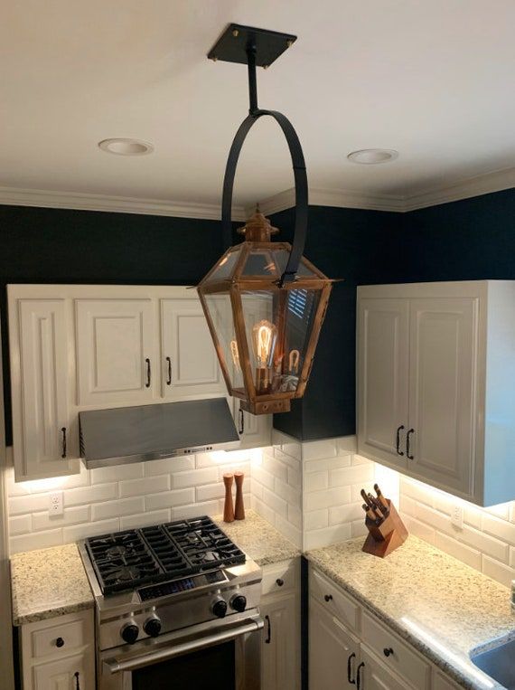 Copper Lantern Pendant Light Copper Light Fixture Rustic – Etsy With Regard To Copper Lantern Chandeliers (View 15 of 15)
