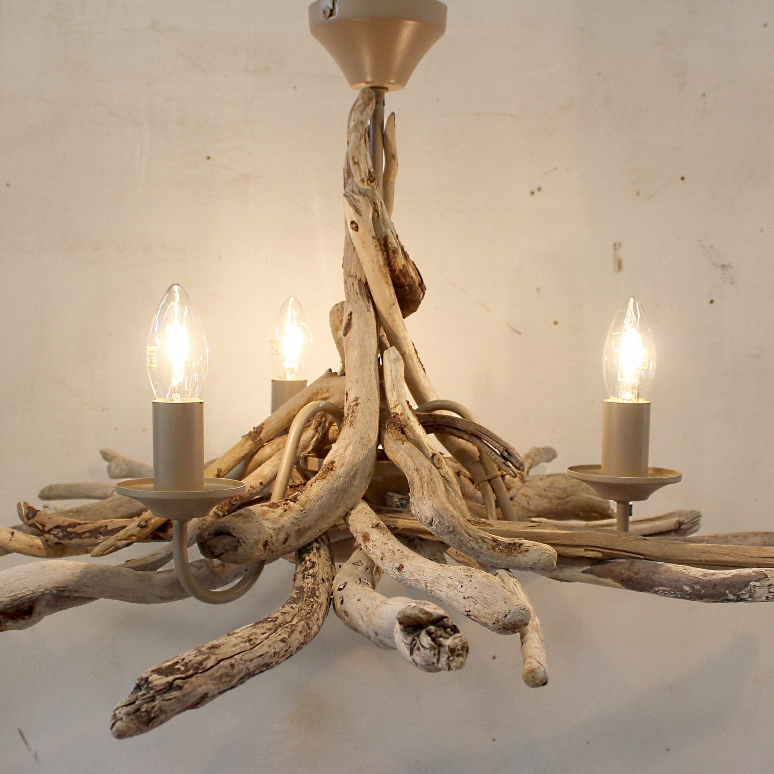 Driftwood Chandelier Driftwood Pendant Driftwood Light – Etsy With Driftwood Lantern Chandeliers (Photo 6 of 15)