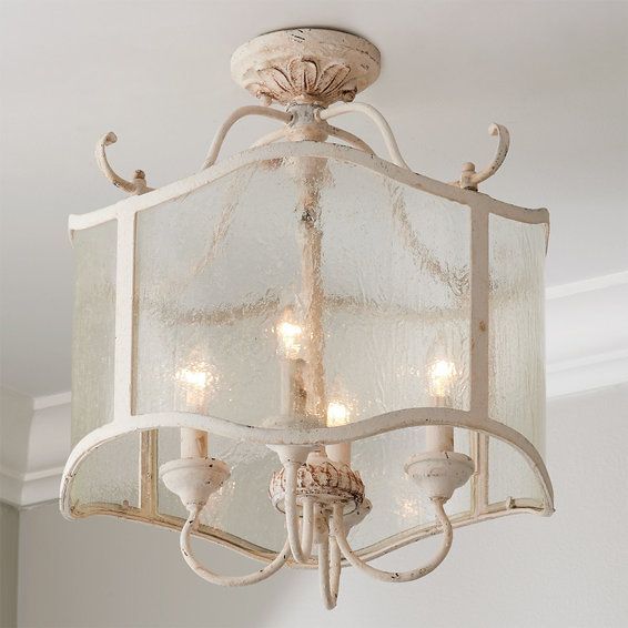 French Cream Iron Dual Mount Lantern In 2022 | Country Ceiling Lights, French  Country Lighting, French Country Decorating Bathroom Within County French Iron Lantern Chandeliers (View 2 of 15)