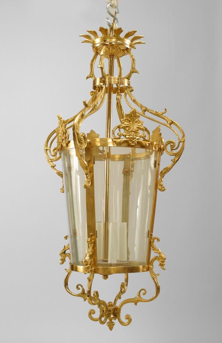 French Louis Xvi Lighting Lantern Gilt | Hanging Light Lamp, Beautiful  Chandelier, Bronze Chandelier Within Pearl Bronze Lantern Chandeliers (View 13 of 15)